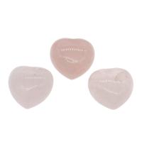 Rose Quartz Pendant, Heart, pink, 20*13mm 