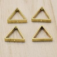 Hollow Brass Connector, Triangle, 1/1 loop, original color Approx 1mm 