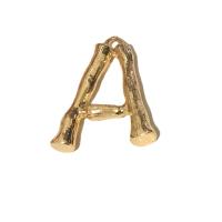 Zinc Alloy Alphabet Pendants, fashion jewelry & Unisex gold  