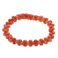Natural Coral Bracelets, fashion jewelry & for woman, reddish orange, 9*5mm Approx 7.5 Inch 