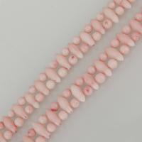 Perles en corail naturel, rose  Environ 1mm Environ 17.5 pouce, Environ Vendu par brin
