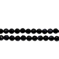 Blue Goldstone Beads, Round & faceted, black Approx 1mm 