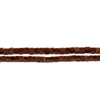 Goldstone Beads,  Square, henna, 3mm Approx 0.5mm, Approx 