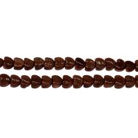 Goldstone Beads, Flat Heart, henna, 6*3mm Approx 0.5mm, Approx 