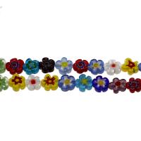 Millefiori Lampwork Beads, Flower, mixed pattern, 11*3mm Approx 0.5mm, Approx 