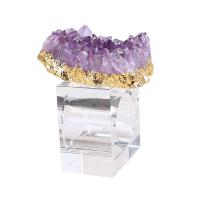Amethyst Napkin Ring, gold color plated, durable, purple 40-60mm 