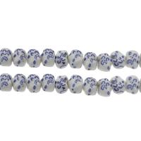 Animal Porcelain Beads, blue, 16*12mm Approx 1.8mm, Approx 