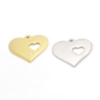 Stainless Steel Heart Pendants, polished, hollow Approx 2mm 