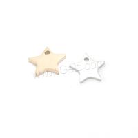 Stainless Steel Star Pendant, polished Approx 1.4mm 