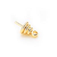 Brass Peg Bail, gold color plated, DIY Approx 2mm 