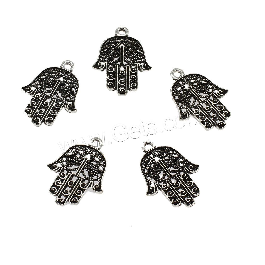 Zinc Alloy Hamsa Pendants, plated, more colors for choice, 20.8x28x2mm, Hole:Approx 2mm, Approx 500PCs/KG, Sold By KG