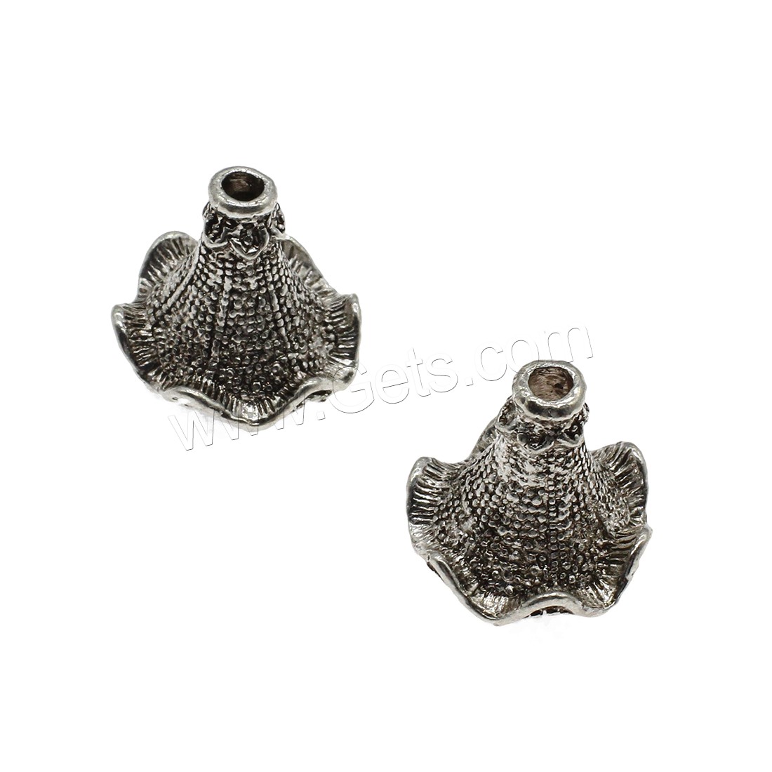 Zinc Alloy Bead Caps, Flower, plated, more colors for choice, 19.5x22mm, Hole:Approx 3mm, Approx 161PCs/KG, Sold By KG