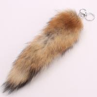 Fur Plush Key Chain, with Zinc Alloy, for woman 