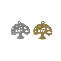 Stainless Steel Pendants, Tree, plated 17*1mm Approx 1.3mm, Approx 