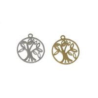 Stainless Steel Pendants, Tree, plated Approx 1.4mm, Approx 