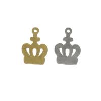 Stainless Steel Crown Pendant, plated Approx 1.3mm, Approx 