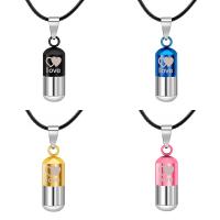 Titanium Steel Jewelry Necklace, with PU Leather Cord, with 5cm extender chain, Korean style & Unisex Approx 17.72 Inch 