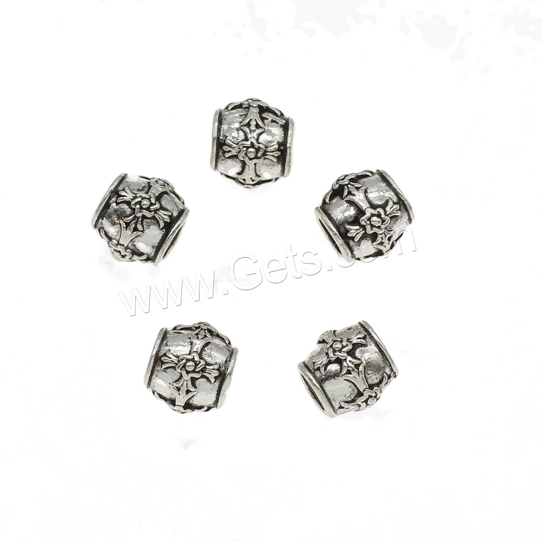 Zinc Alloy European Beads, plated, more colors for choice, 5x9mm, Hole:Approx 4.5mm, Approx 400PCs/KG, Sold By KG