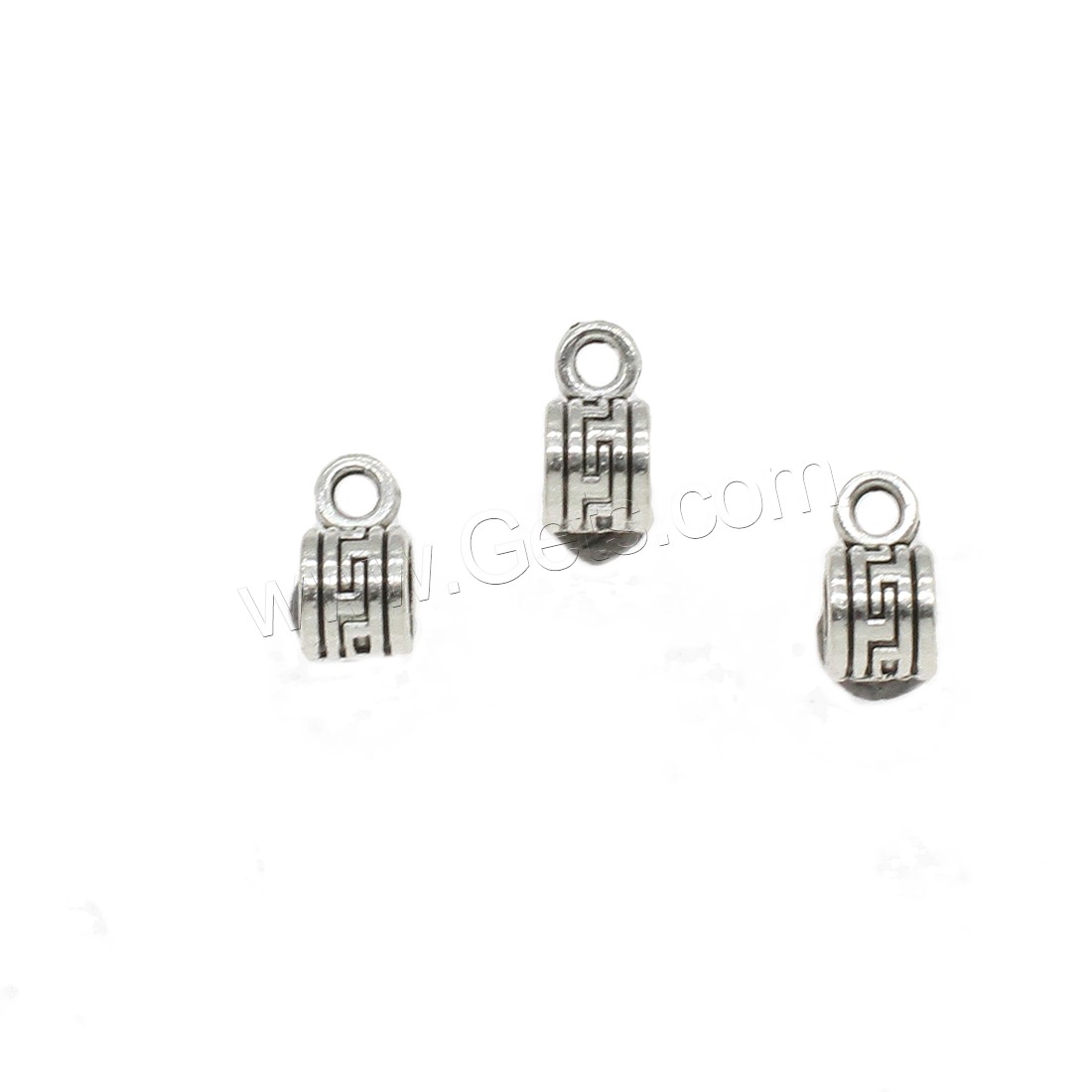 Zinc Alloy Bail Beads, plated, more colors for choice, 6.5x10x5mm, Hole:Approx 1.9mm, Approx 2500PCs/KG, Sold By KG