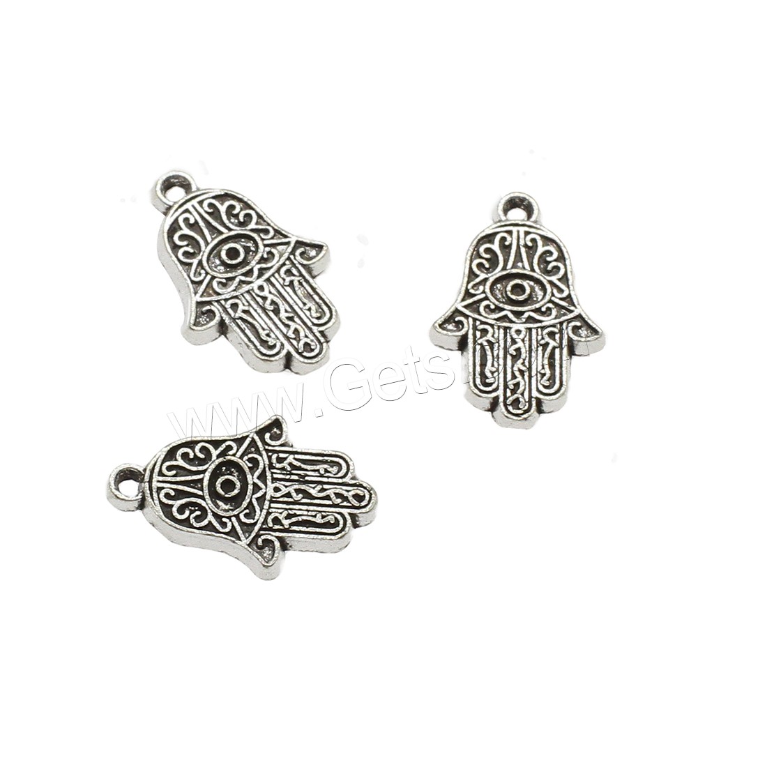 Zinc Alloy Hamsa Pendants, plated, more colors for choice, 12.5x19x2mm, Hole:Approx 1mm, Approx 833PCs/KG, Sold By KG