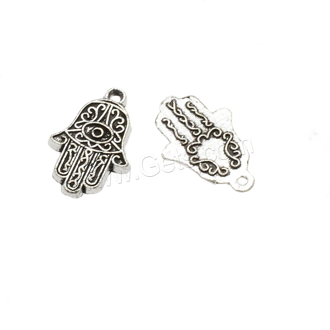 Zinc Alloy Hamsa Pendants, plated, more colors for choice, 12.5x19x2mm, Hole:Approx 1mm, Approx 833PCs/KG, Sold By KG
