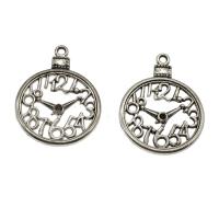 Zinc Alloy Watch Pendant, Clock, plated, hollow Approx 2mm, Approx 