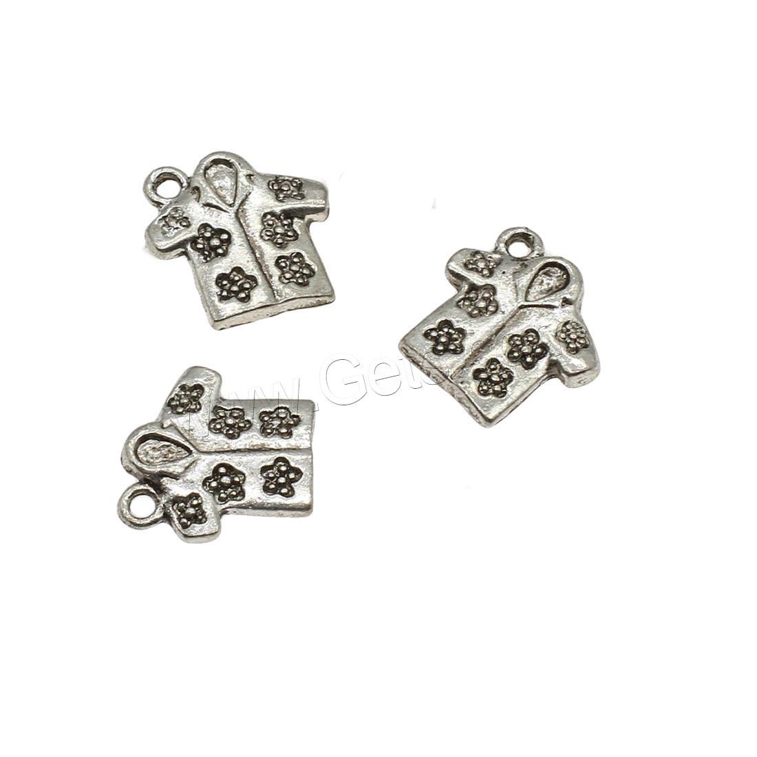 Garment Shaped Zinc Alloy Pendants, plated, more colors for choice, 14.5x15x1.5mm, Hole:Approx 1.8mm, Approx 625PCs/KG, Sold By KG