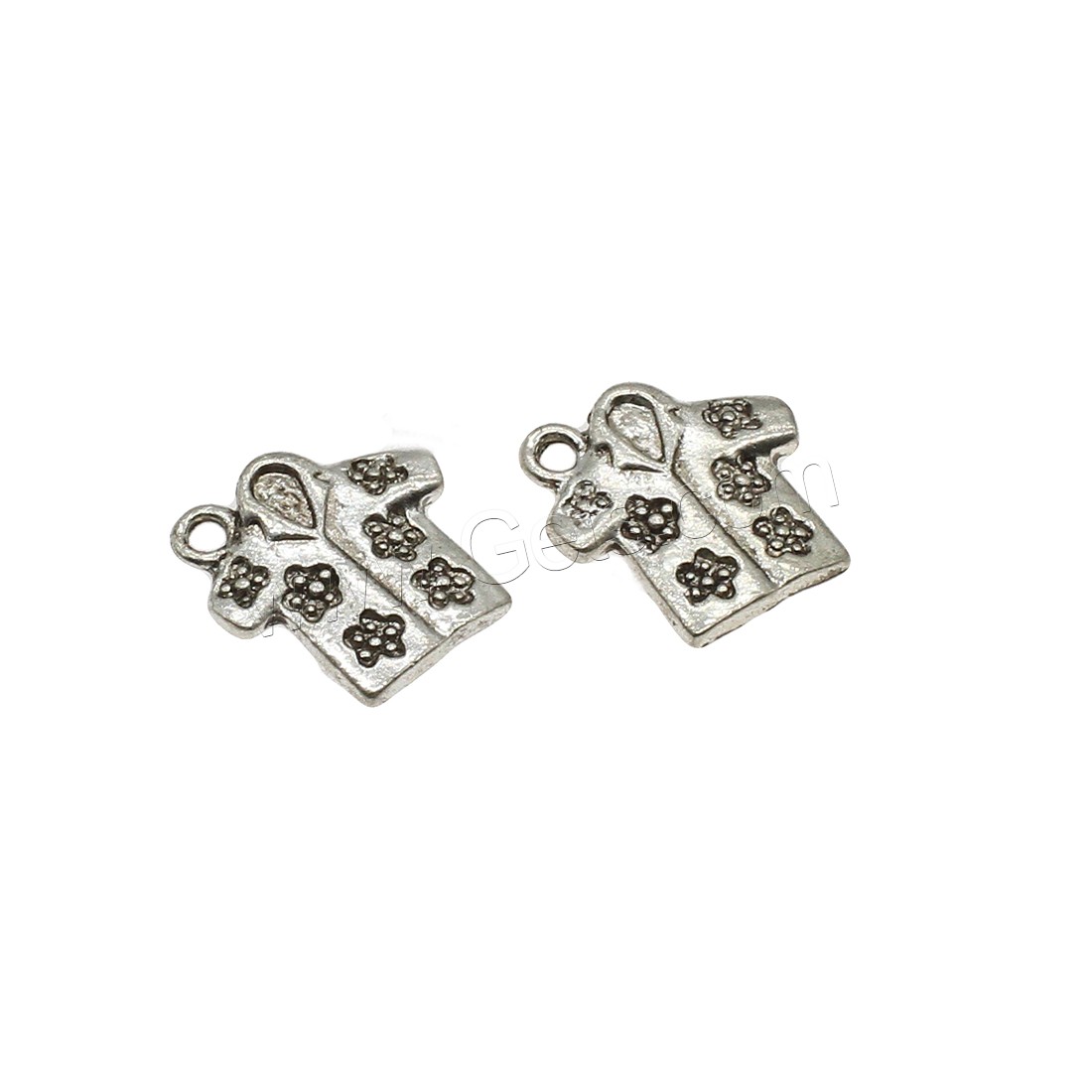 Garment Shaped Zinc Alloy Pendants, plated, more colors for choice, 14.5x15x1.5mm, Hole:Approx 1.8mm, Approx 625PCs/KG, Sold By KG