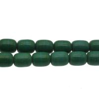 Bolas turquesas sintéticos, Turquesa sintético, Bricolaje, verde, 12*8mm, agujero:aproximado 1mm, aproximado 29PCs/Sarta, Vendido por Sarta