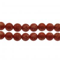 Synthetic Turquoise Beads, Round red Approx 1mm 