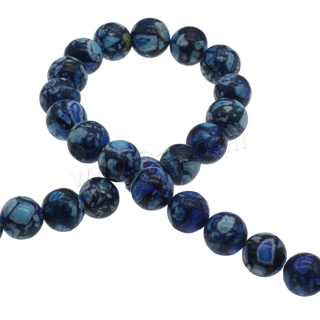 Synthetic Turquoise Beads, Round, different size for choice, blue, Hole:Approx 1mm, Sold By Strand