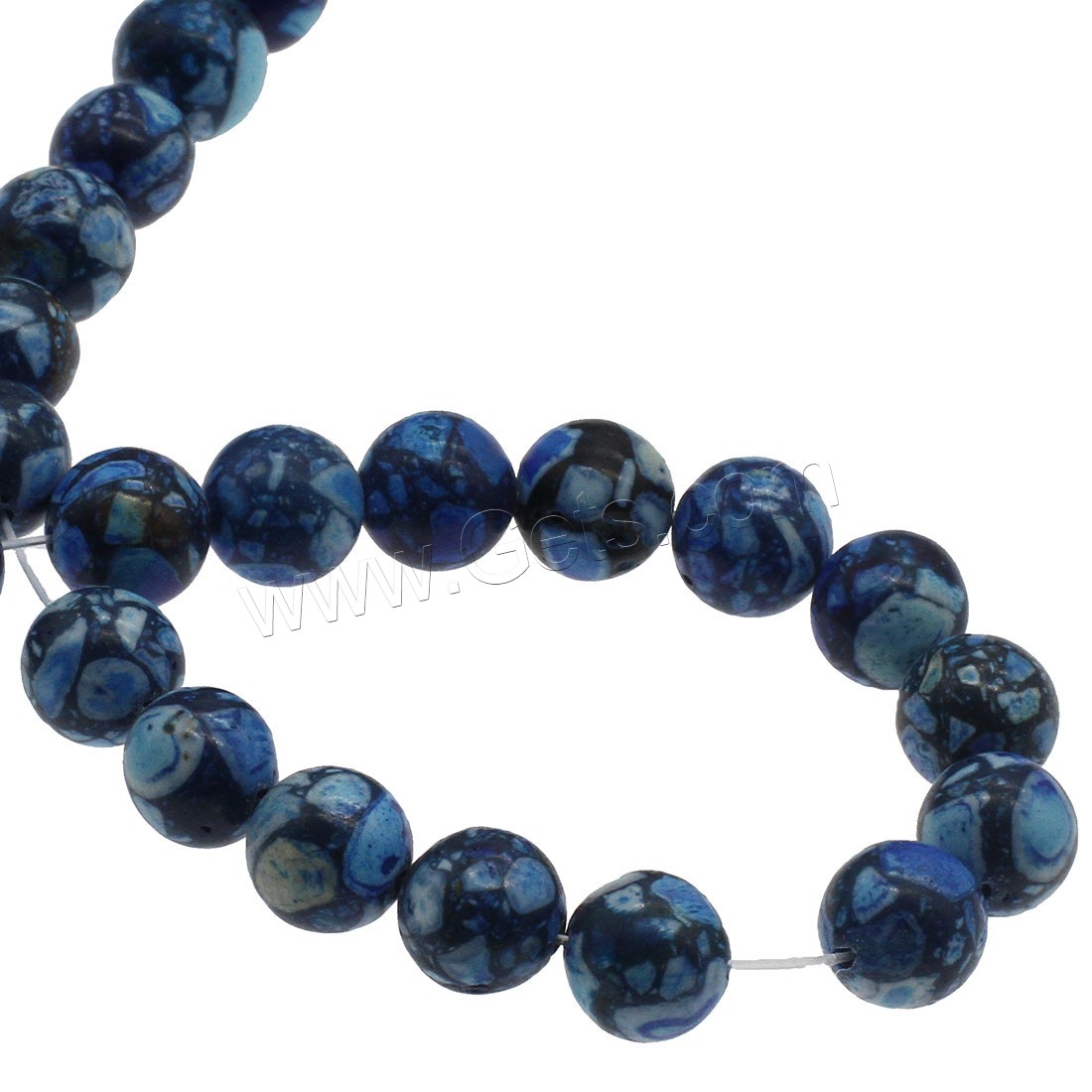 Synthetic Turquoise Beads, Round, different size for choice, blue, Hole:Approx 1mm, Sold By Strand