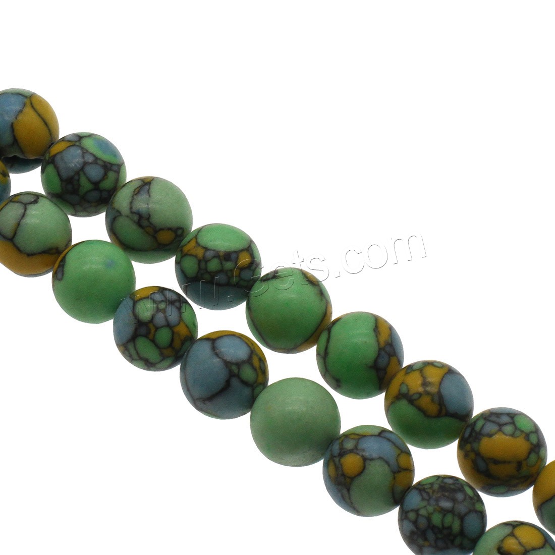 Synthetic Turquoise Beads, Round, different size for choice, Hole:Approx 0.8mm, Sold By Strand