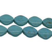 Bolas turquesas sintéticos, Turquesa sintético, Bricolaje, Azul Celeste, 26*7.5mm, agujero:aproximado 1.2mm, aproximado 14PCs/Sarta, Vendido por Sarta