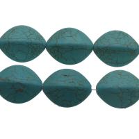 Synthetische Türkis Perlen, DIY, himmelblau, 29x23x11.6mm, Bohrung:ca. 1mm, ca. 13PCs/Strang, verkauft von Strang