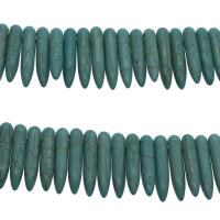 Synthetische Türkis Perlen, Kugel, himmelblau, 25*5mm, Bohrung:ca. 0.6mm, ca. 74PCs/Strang, verkauft von Strang