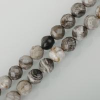Silver Leaf Jasper Bead, fashion jewelry & DIY, 10mm Approx 1.5mm Approx 15.5 Inch, Approx 