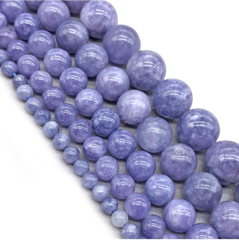Purple Chalcedony Bead, Round, polished, DIY & different size for choice, light purple, Hole:Approx 1mm, Sold By Strand