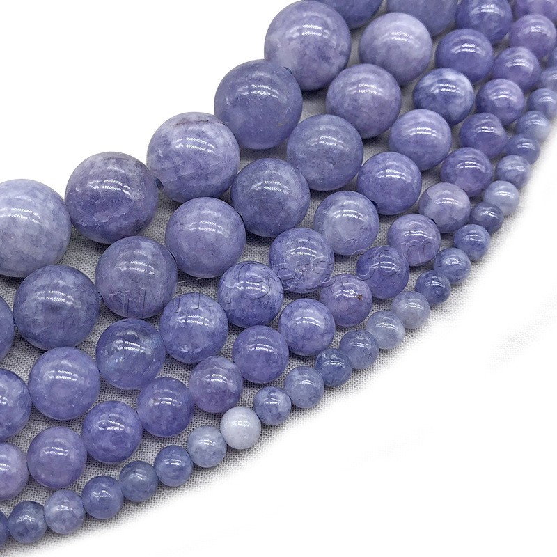 Purple Chalcedony Bead, Round, polished, DIY & different size for choice, light purple, Hole:Approx 1mm, Sold By Strand