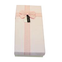 Jewelry Gift Box, Cardboard, with Sparkle Ribbon, Rectangle, with ribbon bowknot decoration Approx 