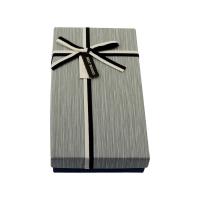 Jewelry Gift Box, Cardboard, with Sparkle Ribbon, Rectangle, with ribbon bowknot decoration Approx 