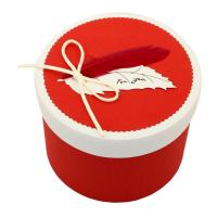 Jewelry Gift Box, Cardboard, with Nylon Cord, Column, with ribbon bowknot decoration 135*100mm, Approx 