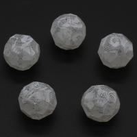 Acrylic Jewelry Beads, grey, 20mm Approx 2mm, Approx 