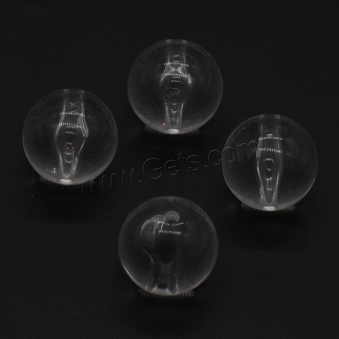 Resin Jewelry Beads, Round, different size for choice & different styles for choice, clear, Hole:Approx 1.8mm, Sold By Bag