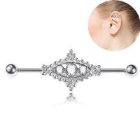 Bijoux de piercing d'oreille en acier inoxydable, Losange, pour femme, Vendu par PC