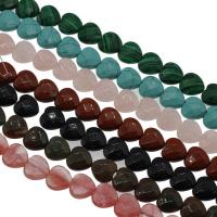 Gemstone Beads, Heart & faceted Approx 1mm, Approx 