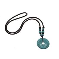Gemstone Sweater Necklace, with Nylon Cord & Unisex, 39.5*5mm Approx 25.1 Inch 