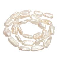 Keshi Cultured Freshwater Pearl Beads, natural, white, 15*8mm-20*15mm Approx 0.8mm 