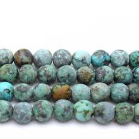 Naturelles perles Turquoise africaines, turquoise africaine naturelle, Rond, DIY & normes différentes pour le choix & givré, plus de couleurs à choisir Environ 1mm, Vendu par brin
