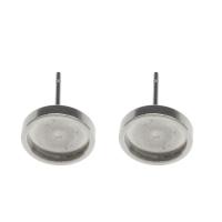 Stainless Steel Earring Stud Component original color 